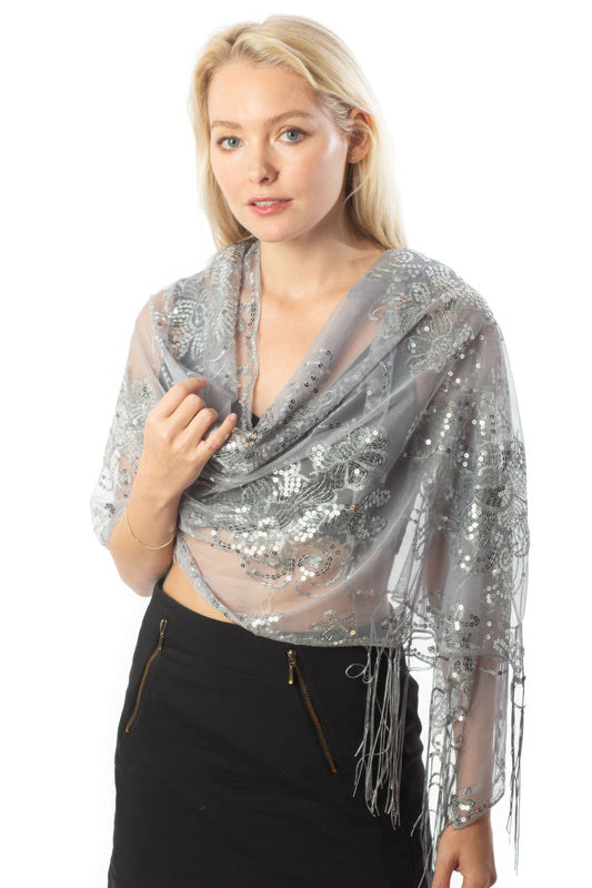 Sequined Shawl Flower